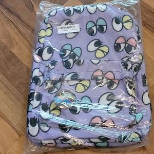 Backpack new eyeballs Purple Back to School googly